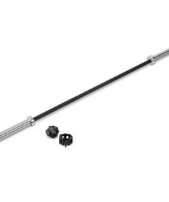 KLARFIT Klarbar, olimpiai rúd, 220 cm, 20 kg, fekete/ezüst