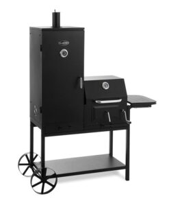 Klarstein Fleischbrocken, faszenes grill, füstölő, BBQ grill, fekete