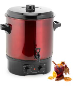 Klarstein Biggie, befőzőautomata, 27 l, 2000 W, időzítő, piros