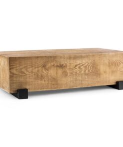 Blumfeldt Blockhouse Lounge hasáb alakú asztal, kerti asztal, timber-table, 120x30x60 cm