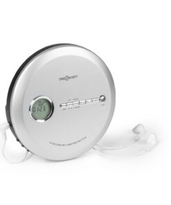 OneConcept CDC 100 MP3 discman, hordozható CD-lejászó, Antishock, ESP, Micro-USB ezüst