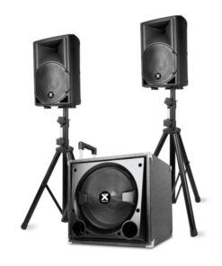 Vonyx VX800BT 2.1 aktív hangfal készlet, 800 W, 12" subwoofer, 2x8'' hangszóró, BT, USB, SD