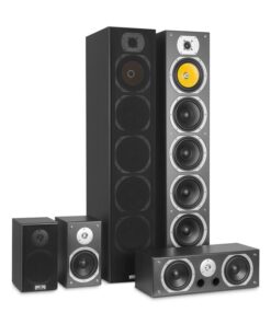 Auna V9B, surround hangfalak, 5 dobozos szett, 440 W RMS, fekete