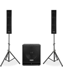 Vonyx VX880BT, 2.1 aktív hangfal szett, 1000 W, 15", 2 x 8", USB/SD/MP3/BT