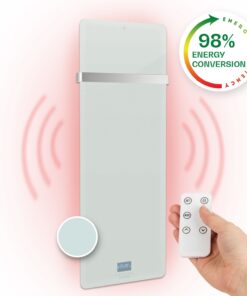 Klarstein Hot Spot Crystal IR, infravörös hősugárzó, 45 x 120 cm, 20 m², 850 W, 5 - 40 °C, IP24, fehér