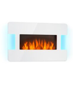 Klarstein Belfort Light & Fire, elektromos kandalló, 1000/2000 W, távirányító, fehér