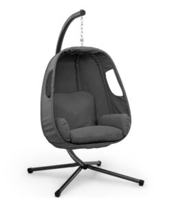 Blumfeldt Bella Donna, függő hintaszék, ülőpárna, 180 g poliészter, sötétszürke