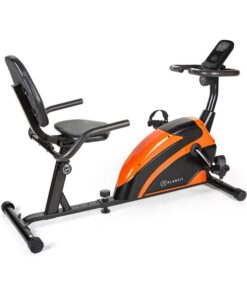 KLARFIT Relaxbike 6.0 SE, fekvő ergométer, fekvő szobabicikli, 12 kg, mágneses ellenállás, 100 kg-ig