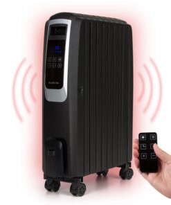 Klarstein Thermaxx Noir, olajradiátor, 2500 W, 10 - 30 °C, 24-órás időzítő, távirányító, fekete