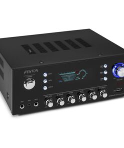 Fenton AV120FM, sztereó HiFi erősítő, 120 W RMS, (2 x 60 W 8 Ohm-ra), BT/USB/AUX