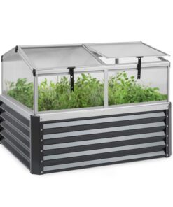 Blumfeldt High Grow Advanced, magaságyás tetővel, 120 x 95 x 100 cm, 540 l, acél, antracit