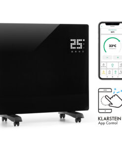 Klarstein Bornholm Single Smart, konvektor, 1000 W, vezérlés applikáción keresztül, fekete