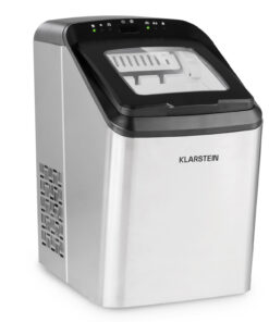 Klarstein Partytime, jégkocka készítő, tiszta jég, 15 kg/24 h, rozsdamentes acél, ezüst