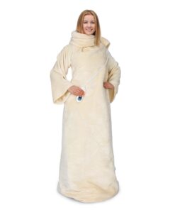 Klarstein Slanket, thermo takaró ujjakkal, 120 W, 155 x 180 cm, coral fleece