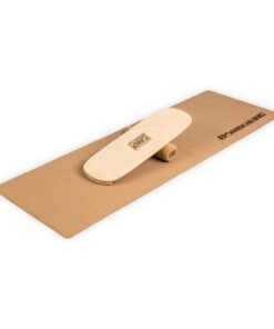 BoarderKING Indoorboard Flow, egyensúlyozó deszka, alátét, henger, fa / parafa