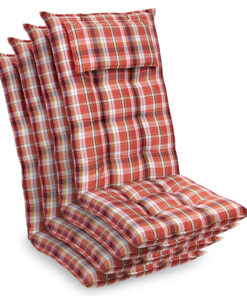Blumfeldt Sylt, üléspárna, üléspárna székre, magas háttámla, párna, poliészter, 50 x 120 x 9 cm, 4 x alátét