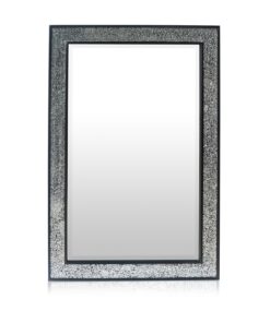 Casa Chic Watford Fali tükör 90 x 60 cm Valódi fa Üvegmozaik hatású
