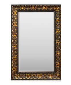 Casa Chic Manresa Nástenné zrkadlo s dreveným rámom Obdĺžnikové 90 x 60 cm Vintage