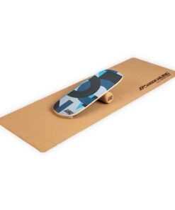 BoarderKING Indoorboard Flow, egyensúlyozó deszka, alátét, henger, fa / parafa
