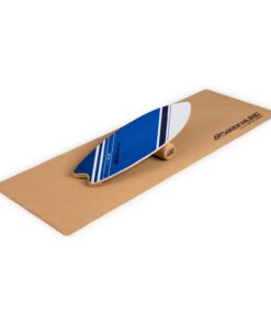 BoarderKING Indoorboard Wave, egyensúlyozó deszka, alátét, henger, fa / parafa