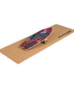 BoarderKING Indoorboard Wave, egyensúlyozó deszka, alátét, henger, fa / parafa