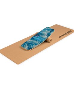 BoarderKING Indoorboard Curved, egyensúlyozó deszka, alátét, henger, fa/parafa