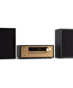 Auna Berklee, HiFi sztereó rendszer, Bluetooth, sztereó hangszórók, UWK, MP3, USB, Line-In