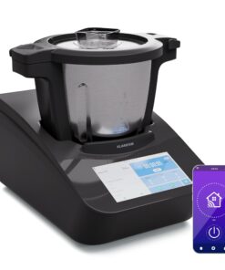 Klarstein Aria Grande Smart, konyhai robotgép, 1700 W, 4,7 l, alkalmazásvezérlés, gőzölő tartozék, 7' TFT kijelző