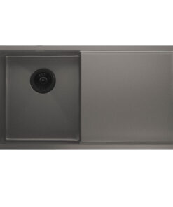 Klarstein TitanSteel konyhai mosogató lefolyóval, 79 x 44 cm, rozsdamentes acél, karcálló, hőálló