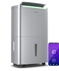 Klarstein DryFy Connect 40 párátlanító, 40 l / nap, 30-45 m², app vezérlés, mobil, víztartály, víztartály