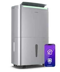 Klarstein DryFy Connect 50 párátlanító, 50 l / nap, 45-55 m², app vezérlés, mobil, víztartály