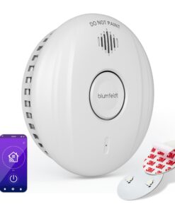 Klarstein SmartVigil Connect WiFi füstérzékelő, 3 éves akkumulátor, alkalmazással történő vezérlés, fúrás nélkül