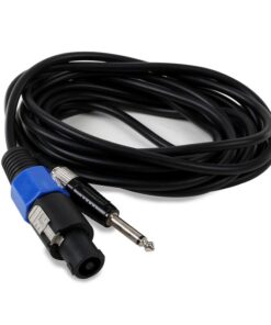 FrontStage hangfal kábel szett, PA konnektor, 6,3 mm mono jack, védelem a törés ellen, 5 m
