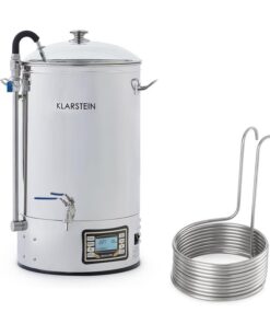 Klarstein Mundschenk + Aufwärtsspirale, sörfőző üst és hűtőspirál, 30 l, 2500 W, sörfőző berendezés, nemesacél