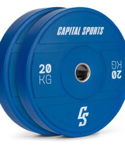 Capital Sports Nipton 2021, tárcsasúlyok, bumper plate, 2 x 20 kg, Ø 54 mm, edzett gumi