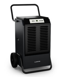 Klarstein DuraDry 90L páramentesítő, 90 l/nap, 120-180 m², rozsdamentes acél, mobil, 450 m³/h