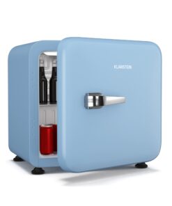 Klarstein Audrey Evo mini hűtőszekrény, 43 l, retro kivitel, csendes, kompakt, 3 szín