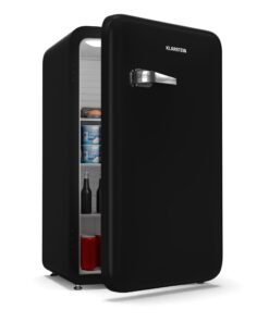 Klarstein Audrey Evo mini hűtőszekrény, 90 l, retro kivitel, csendes, kompakt, 3 szín