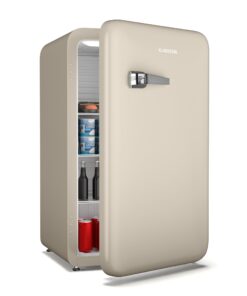 Klarstein Audrey Evo hűtőszekrény, 112 l, retro kivitel, csendes, kompakt, 3 szín