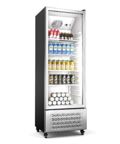 Klarstein GrandCooler italhűtő, 270 l, LED világítás, kerekekkel, 4 polc
