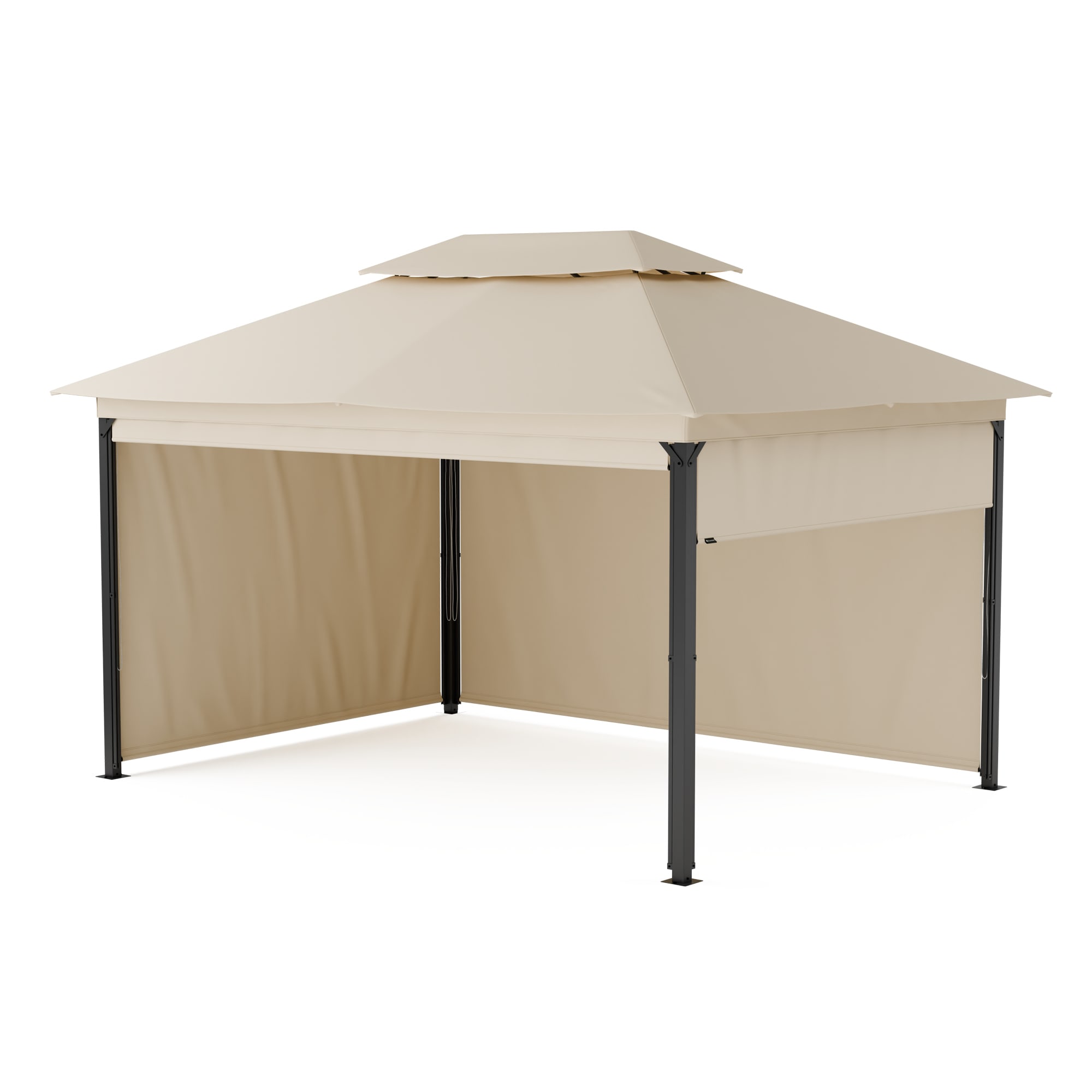 Blumfeldt Grandezza Cortina kerti pavilon 3x4 m, időjárásálló, porfestett, oldalsó redőnyök