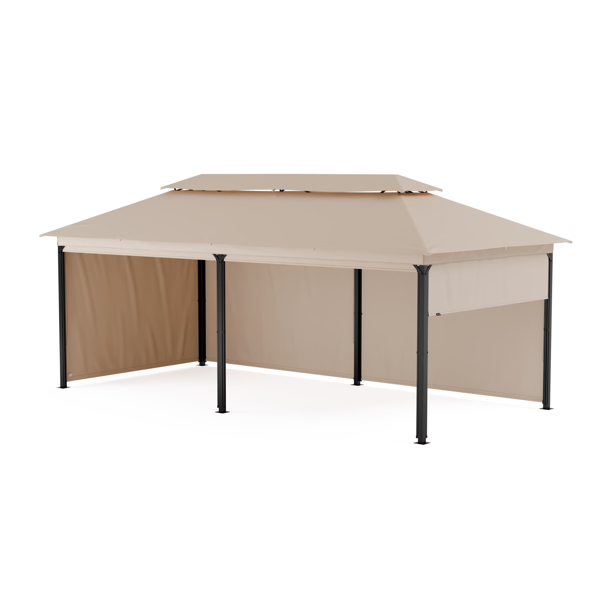 Blumfeldt Grandezza Cortina kerti pavilon 3x6 m, időjárásálló, porfestett, oldalsó redőnyök