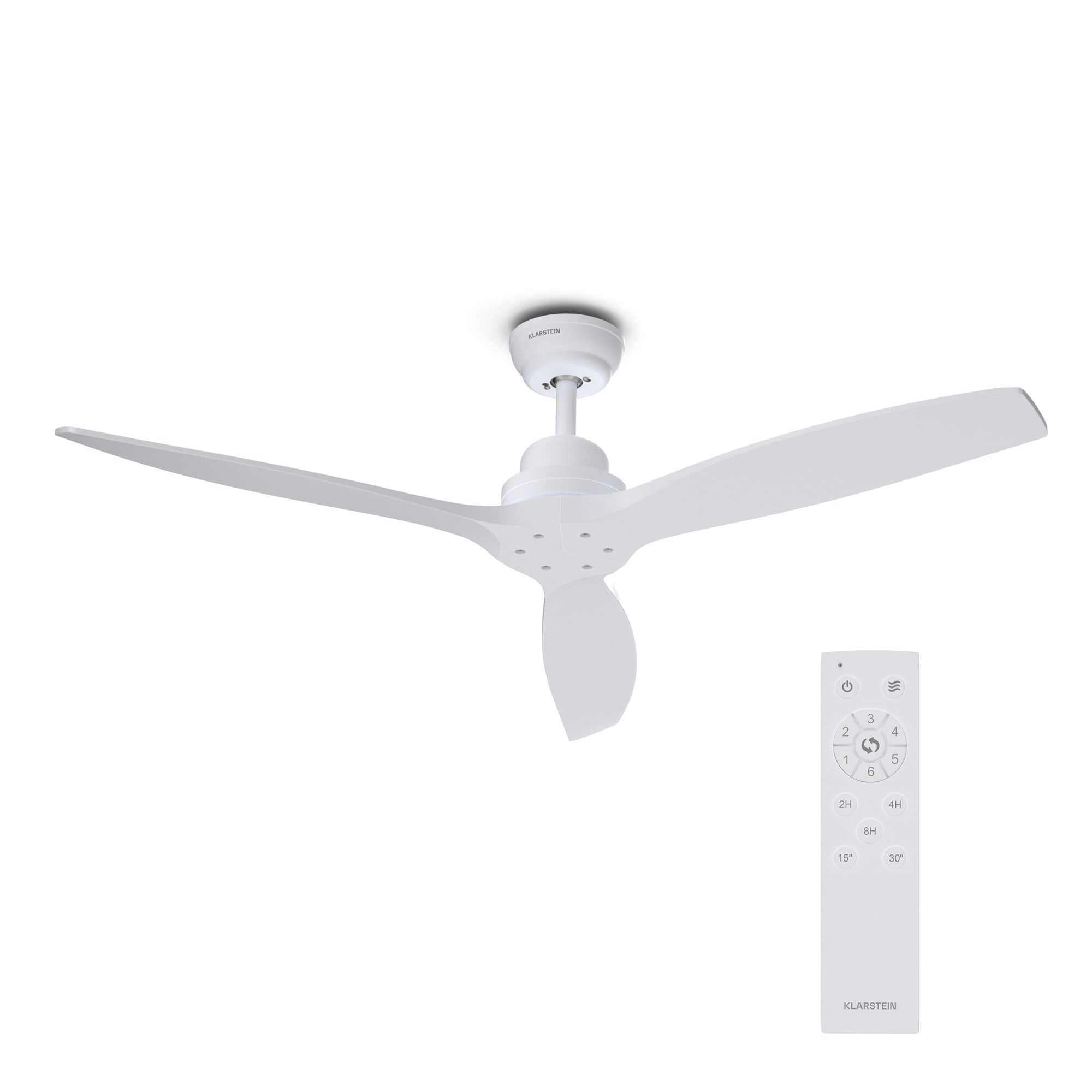Klarstein Santa Elena 52" mennyezeti ventilátor, 9 060 m³/h, 6 sebességfokozat, távirányító