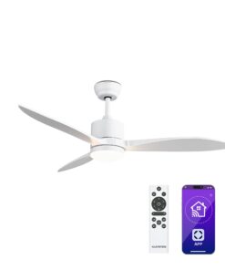 Klarstein SkyBreeze Smart mennyezeti ventilátor, Beltéri és kültéri használat, Intelligens vezérlés, IP44, 40 dB