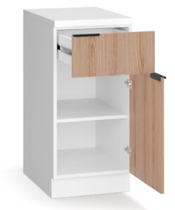 Blumfeldt WoodVista Fiókos szekrény, Robusztus MDF munkalap, Soft-Close zsanérok, Alumínium fogantyúk