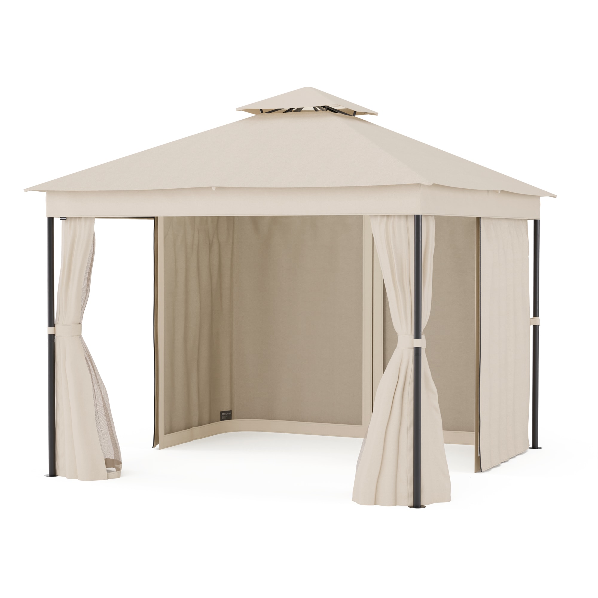 Blumfeldt Mondo Dual pavilon 3x3 dupla tetővel és szúnyoghálóval