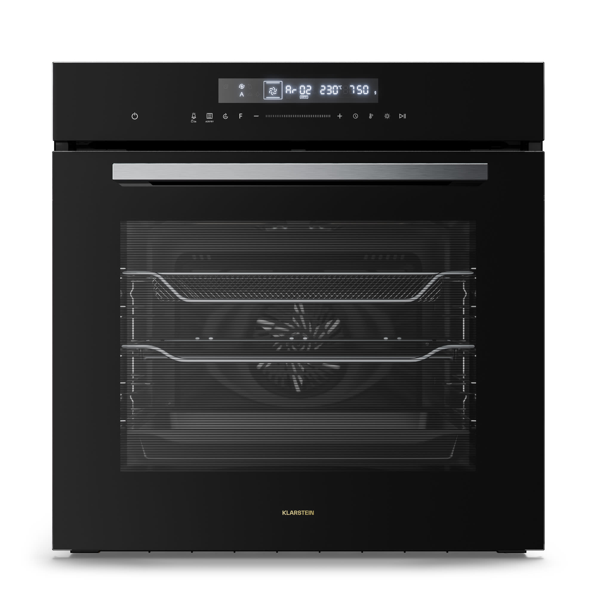 Klarstein Airjet sütő | Elektromos sütő fritőz funkcióval | 2900 W | 72 l | 60 cm