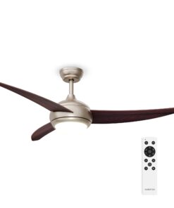 Klarstein El Paso mennyezeti ventilátor világítással | 132 cm | 35 W | Csendes működés | Fa