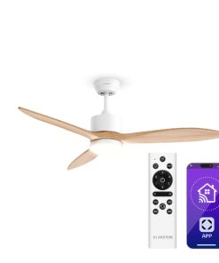 Klarstein SkyBreeze intelligens mennyezeti ventilátor világítással | 132 cm | 27 W | Csendes | LED | Fa