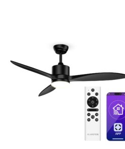 Klarstein SkyBreeze intelligens mennyezeti ventilátor világítással | 132 cm | 27 W | Csendes | LED | Fa